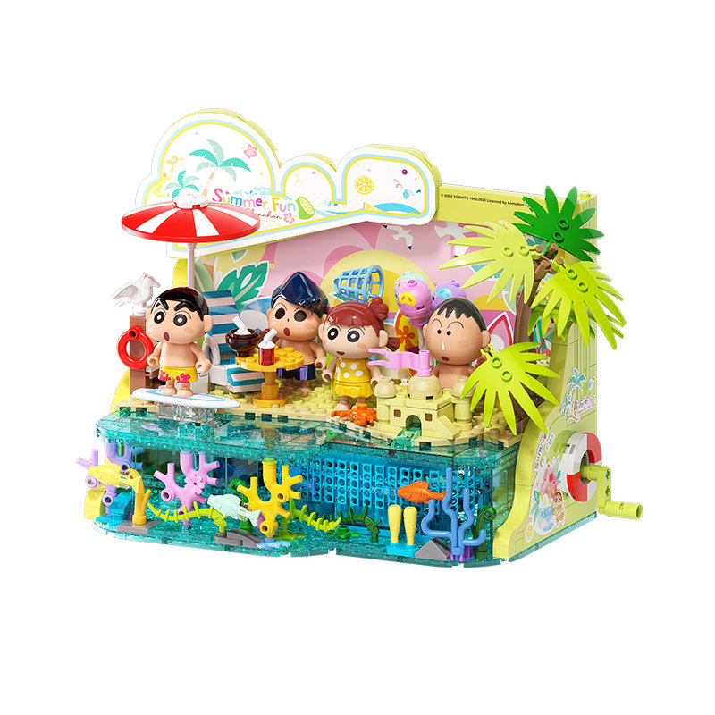 HK610 蠟筆小新-沙灘派對